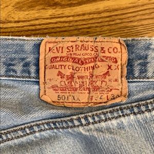 Levi Strauss Distressed and cut jeans